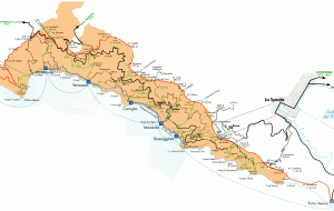 Mapa de Cinque Terre