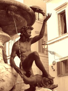 Fontana delle Tartarughe en el gueto judío de Roma (Foto Flickr de j. kunst )
