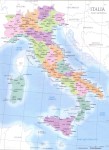 Mapa de las regiones de Italia