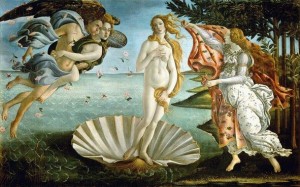 Nacimiento de Venus de Botticelli