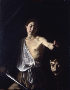 Obra "David con la cabeza de Goliat" de Caravaggio