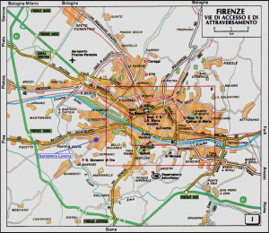 Mapa Accesos a Florencia