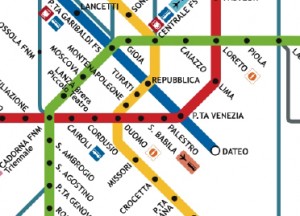 Llegar en metro al Duomo