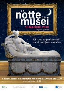 Cartel de la "Notte dei Musei" de Italia