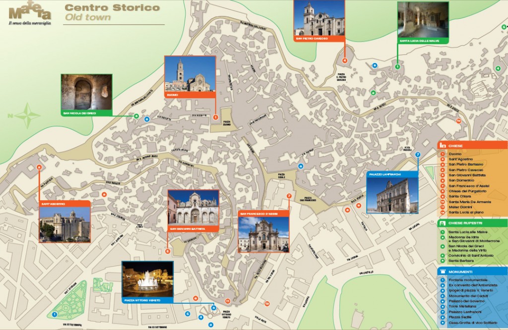 Mapa Sassi Matera Guía Blog Italia