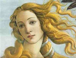 Detalle de la Venus de Botticelli