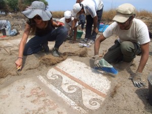 Excavaciones del mosaico