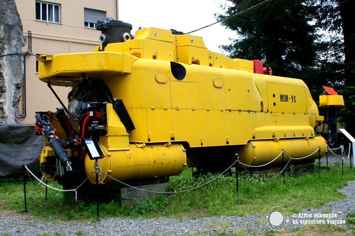 Submarino de investigación en el Museo Naval