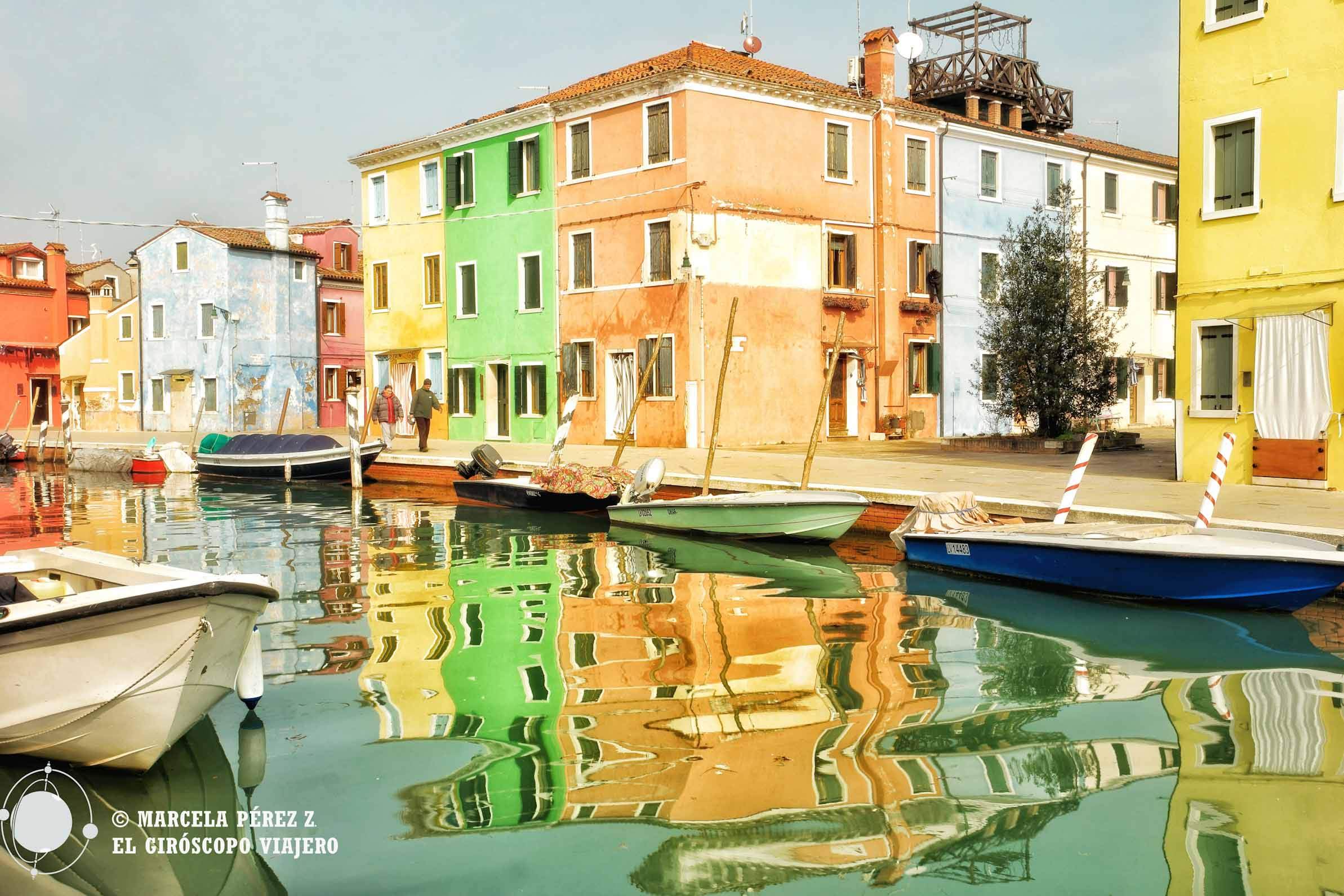Casas de colores en Burano, una excursión típica desde Venecia