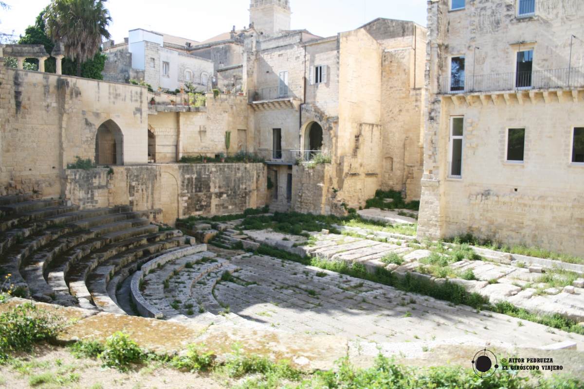 Teatro romano en Lecce, Puglia.